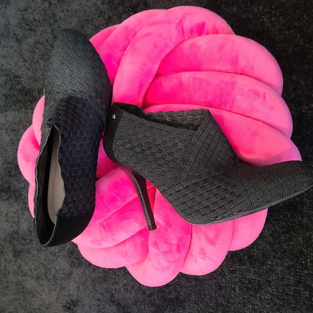 Black High Heeled Booties